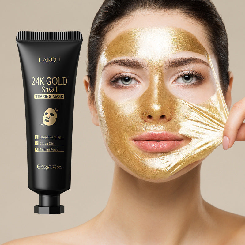 Gold Foil Snail Tear-Off Mask - Hydrating