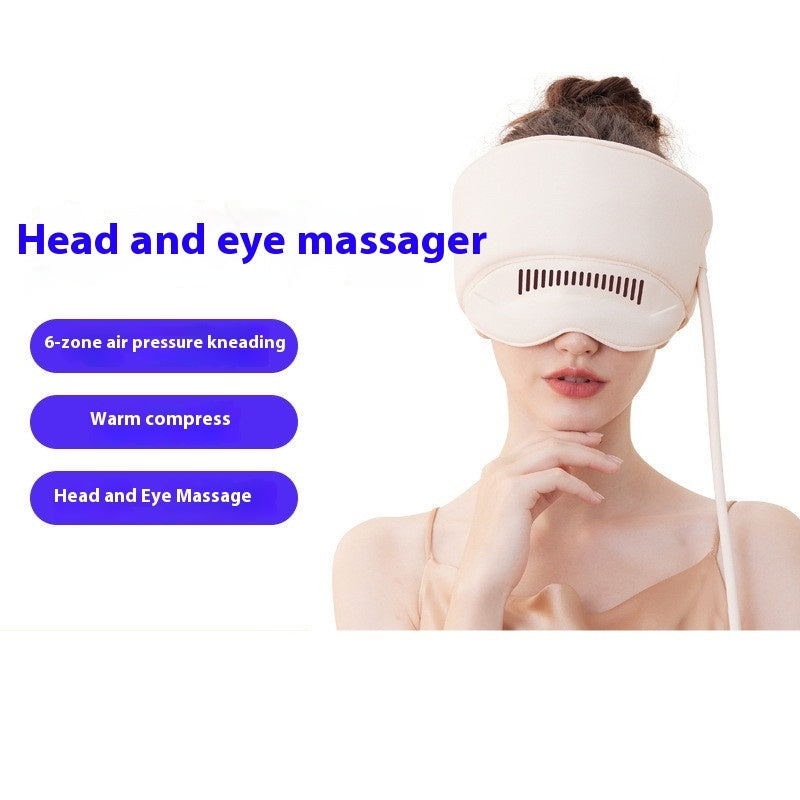 Electric Heating Head & Eye Massager Cap