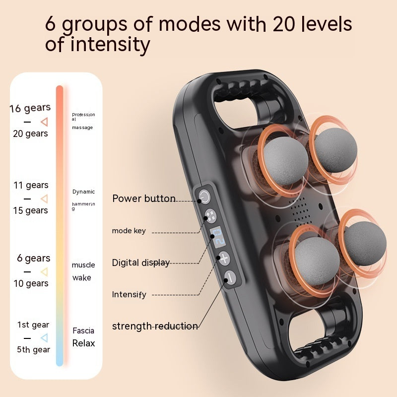 Four-Head High-Frequency Massage Gun