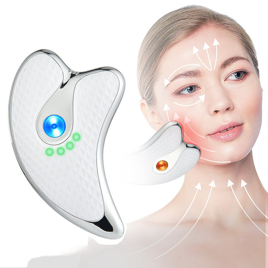 Rechargeable Vibrating Facial Massager with Scraping Board