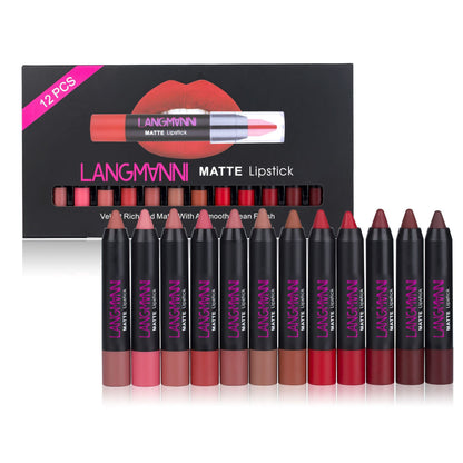 Non-Stick Cup Matte Lipstick & Lip Gloss Set