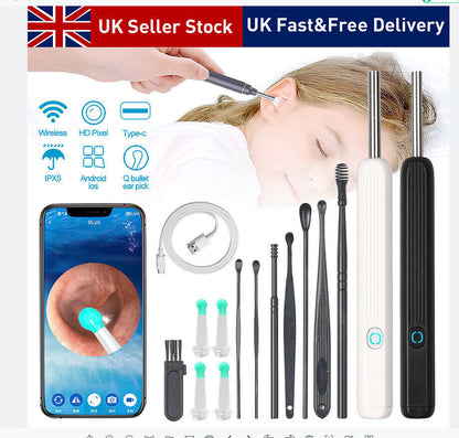 Wireless Ear Wax Removal Tool with Camera & Light