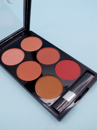 Multi-Color Blush Palette - Six Shades for Radiant Makeup