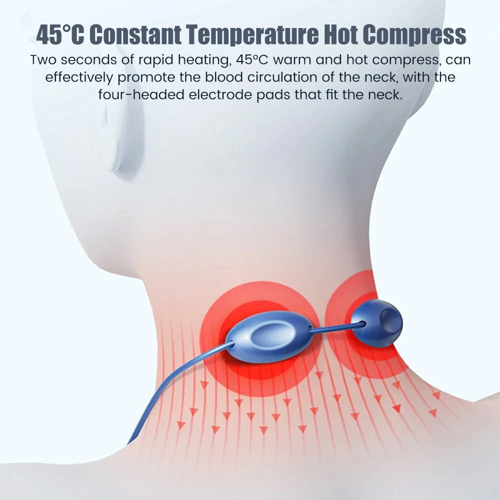 Smart Heating EMS Neck Massager